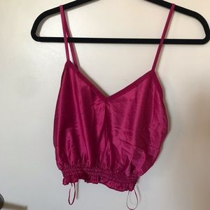 Zara pink crop top